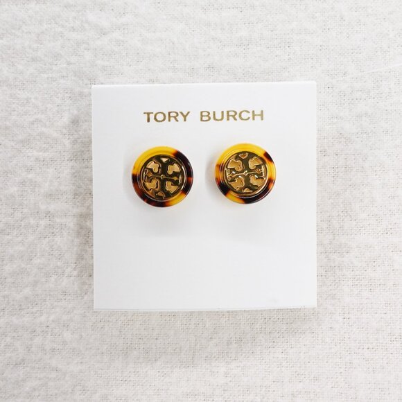 Tory Burch Jewelry - Tory Burch Women's Miller Stud Earrings Gold OS